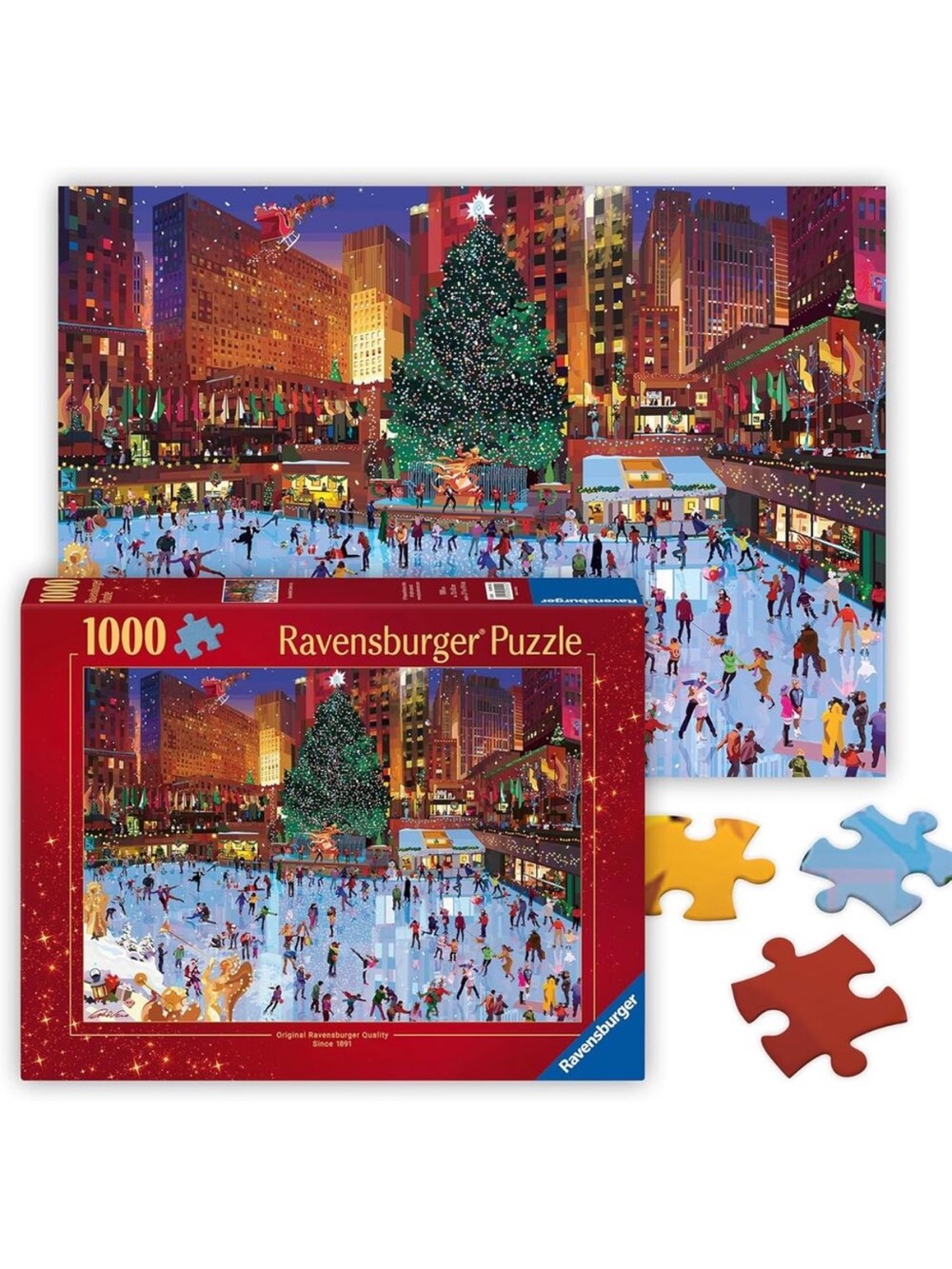 Ravensburger Puzzle Rockefeller Center During The Holidays -Magical Ice Skating